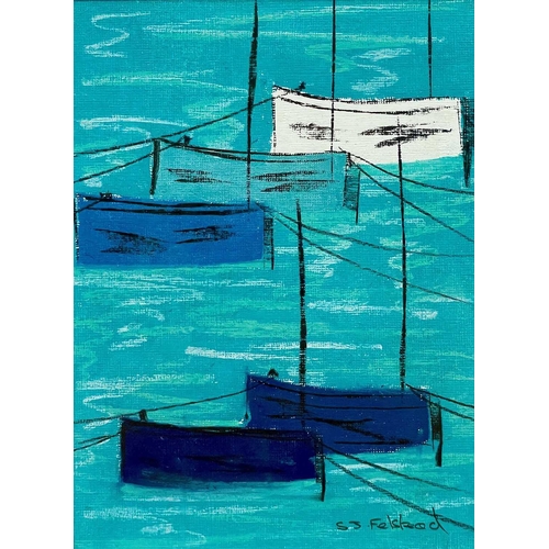 298 - Stephen FELSTEAD (1957) St Ives Blues Pastel on paper, signed, further signed and inscribed to verso... 