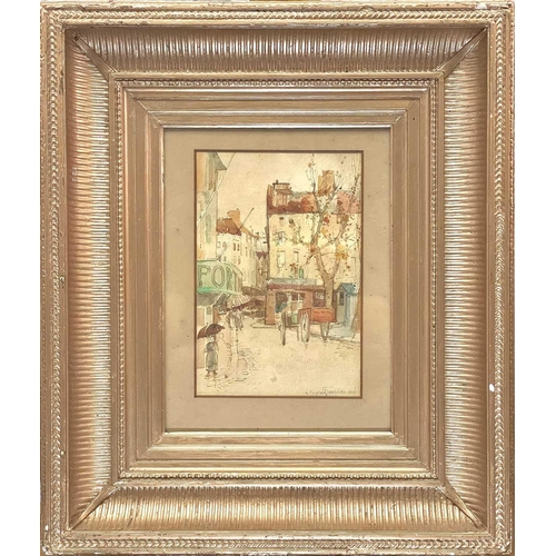 343 - Edward Reginald FRAMPTON (1872-1923) Street Corner Marseilles France Watercolour, signed and dated 1... 