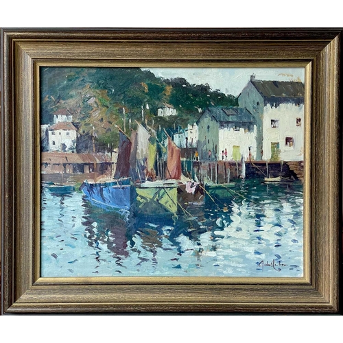 350 - John AMBROSE (1931-2010) Old Boats, Polperro Harbour Oil on board Signed 40 x 50cm This work appears... 