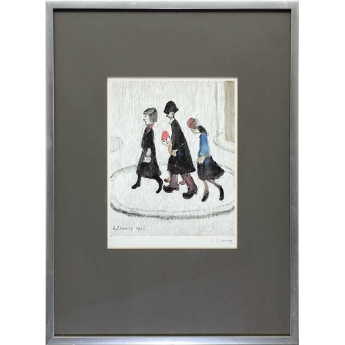 Laurence Stephen LOWRY 1887 1976 The Family Lithograph signed