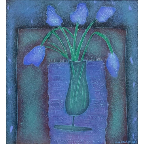 4 - Jane O'MALLEY (1944-2023) Tulips (1980) Mixed media, signed and dated 1980, 27 x 24.5cm, frame size ... 