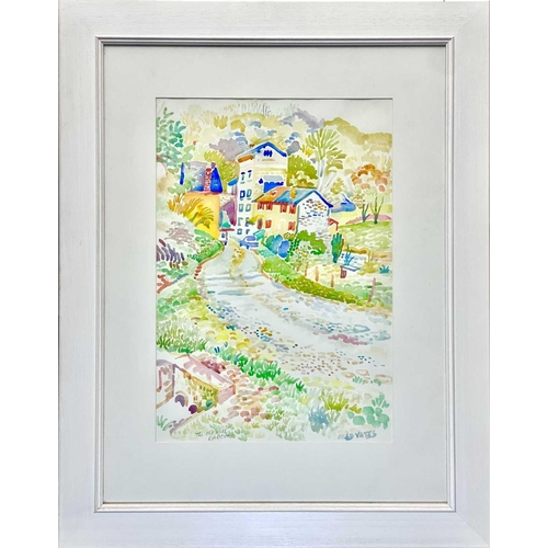 44 - Fred YATES (1922-2008) The Old Mill, Rancon, France Watercolour, signed and titled, 54 x 38cm (frame... 