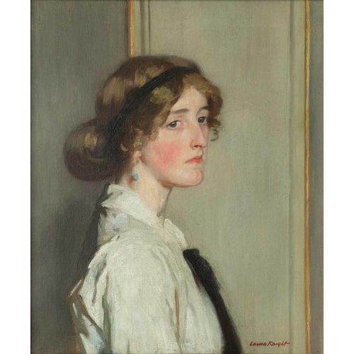 53 - Dame Laura KNIGHT (1877-1970) Portrait of Fryn Tennyson Jesse  Oil on canvas, signed, 61 x 51cm (fra... 