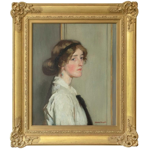 53 - Dame Laura KNIGHT (1877-1970) Portrait of Fryn Tennyson Jesse  Oil on canvas, signed, 61 x 51cm (fra... 