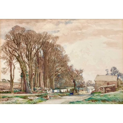 67 - Samuel John Lamorna BIRCH (1869-1955) Clapper Mill, Trewoofe Watercolour, signed, 35 x 50cm (frame s... 