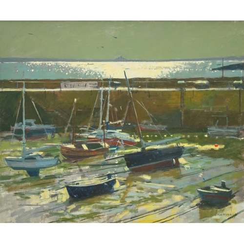 68 - Ken HOWARD (1932-2022) Summer Morning, Mousehole (2005) Oil on canvas, signed, titled and dated 2005... 
