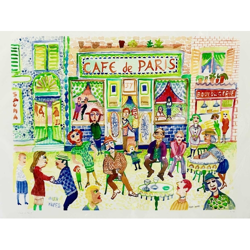 76 - Fred YATES (1922-2008) Cafe de Paris Lithograph Signed Numbered 3 from an edition of 95 Sheet size o... 