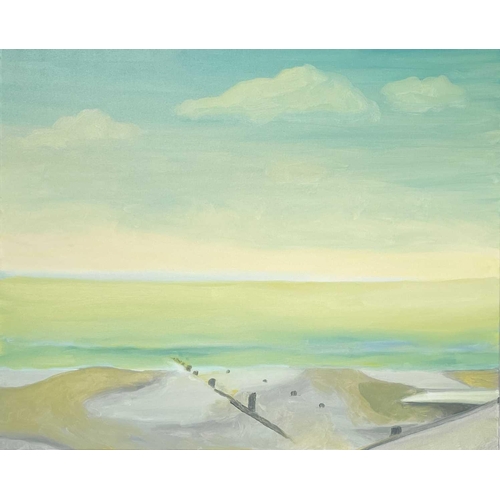 89 - Janet LYNCH (1938) Norfolk Coast Acrylic on canvas, signed and dated '23 to verso, 81 x 100cm. Frame... 
