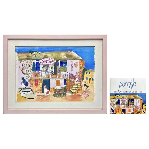 90 - PONCKLE (XX) Ponckle's Pink Palace (1997) Print, 35.5 x 50cm. Frame size 50 x 65cm. Together with 'P... 
