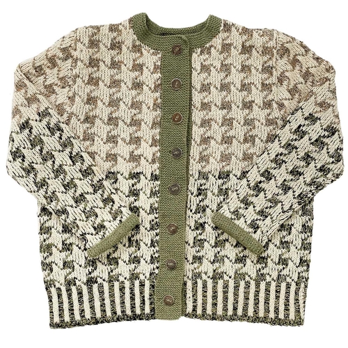 93 - Charles BREAKER (1906-1985) Knitted cardigan Wool with wooden buttons, chest 56cm, neck to hem 61cm,... 