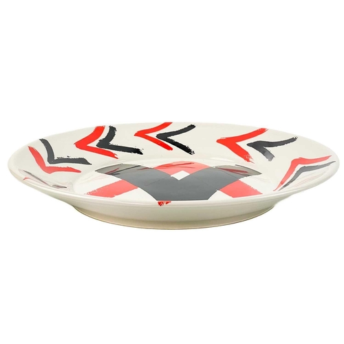 97 - Terry FROST (1915-2003) Black and Red Dish Ceramic, facsimile signature to base, numbered 48/50, imp... 