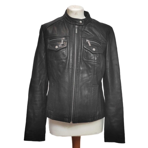 Michael kors ladies hot sale leather jacket