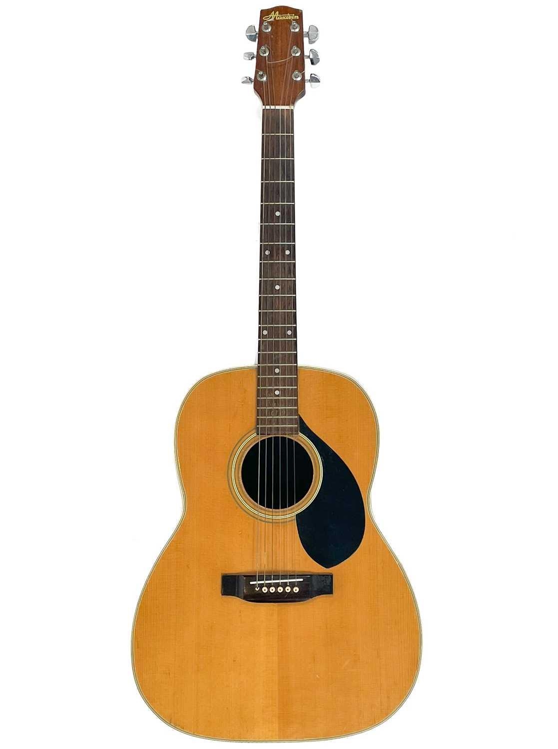 Rare 1970s Maxwin 100C electro-acoustic guitar. A Japanese