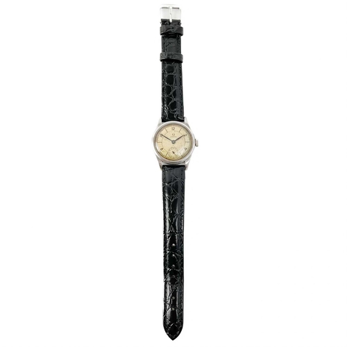 200 - Omega - An Omega 1940's gentleman's stainless steel manual wind wristwatch. Ref. 2165-A, made for th... 