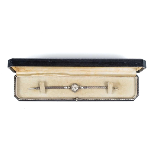 204 - A Tudor Royal Rolex lady's wristwatch with 9ct white gold bracelet and diamond-set bezel. The case n... 