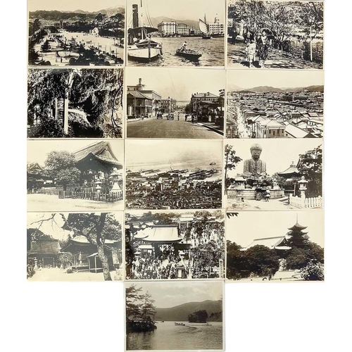 1065 - Over forty photographs relating to Japan. Including scenes views of Mtyajima, Kobe and Kyoto. (40+)