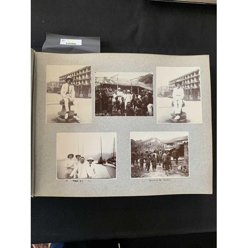 1090 - A photo album with images of China, Hong Kong and Norway. With images of Canton dated 1913 including... 