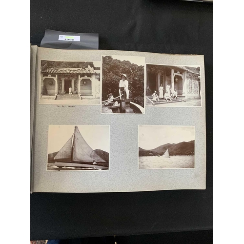 1090 - A photo album with images of China, Hong Kong and Norway. With images of Canton dated 1913 including... 