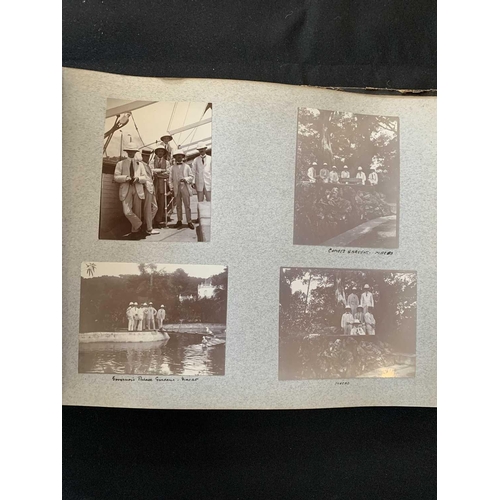 1090 - A photo album with images of China, Hong Kong and Norway. With images of Canton dated 1913 including... 