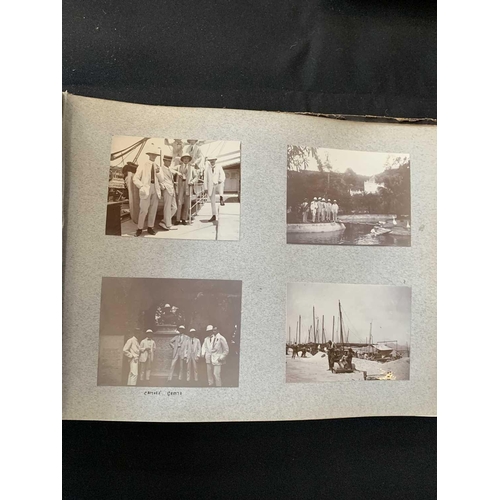 1090 - A photo album with images of China, Hong Kong and Norway. With images of Canton dated 1913 including... 