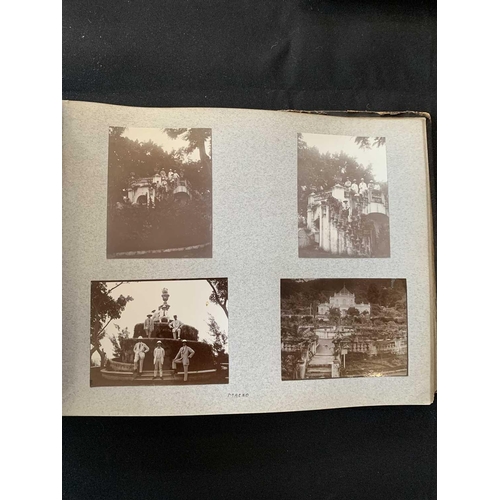 1090 - A photo album with images of China, Hong Kong and Norway. With images of Canton dated 1913 including... 