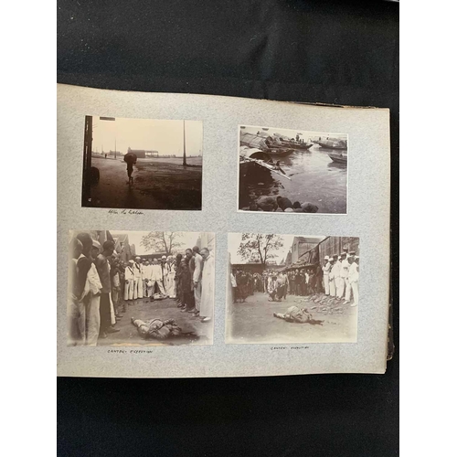 1090 - A photo album with images of China, Hong Kong and Norway. With images of Canton dated 1913 including... 