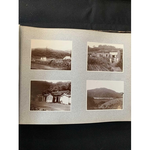 1090 - A photo album with images of China, Hong Kong and Norway. With images of Canton dated 1913 including... 