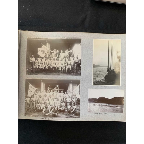 1090 - A photo album with images of China, Hong Kong and Norway. With images of Canton dated 1913 including... 