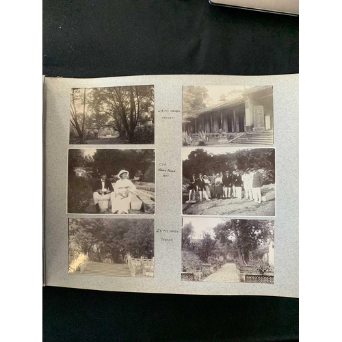 1090 - A photo album with images of China, Hong Kong and Norway. With images of Canton dated 1913 including... 