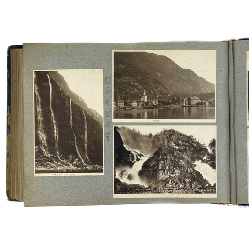 1090 - A photo album with images of China, Hong Kong and Norway. With images of Canton dated 1913 including... 