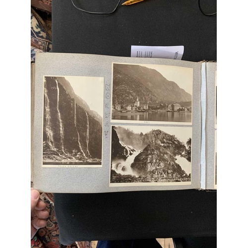 1090 - A photo album with images of China, Hong Kong and Norway. With images of Canton dated 1913 including... 