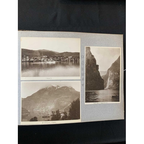 1090 - A photo album with images of China, Hong Kong and Norway. With images of Canton dated 1913 including... 