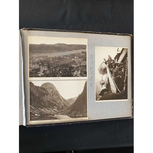 1090 - A photo album with images of China, Hong Kong and Norway. With images of Canton dated 1913 including... 