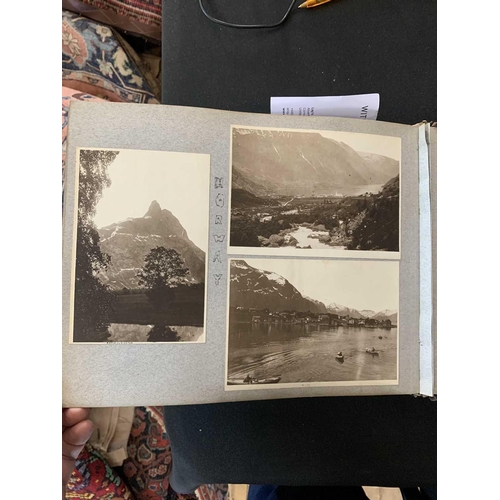 1090 - A photo album with images of China, Hong Kong and Norway. With images of Canton dated 1913 including... 