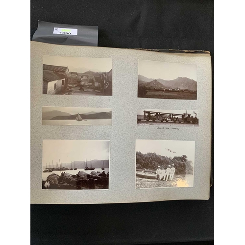 1090 - A photo album with images of China, Hong Kong and Norway. With images of Canton dated 1913 including... 