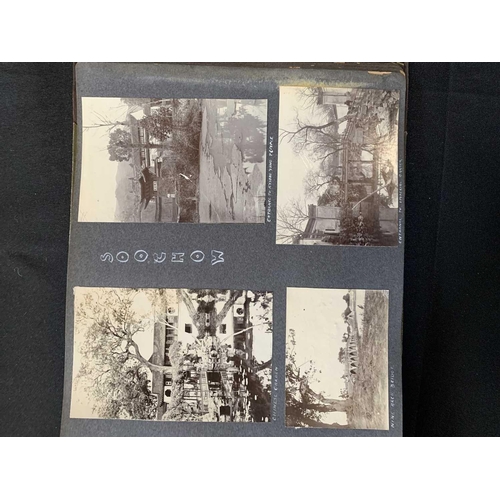 1091 - A Chinese photo album, early 20th century. Including views in Shanghai dated 1910 and 1911, Soochow,... 