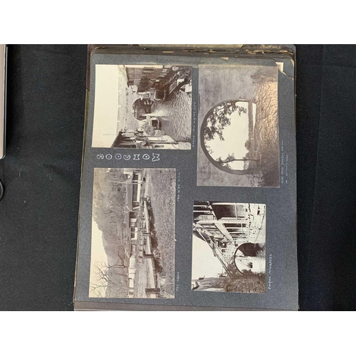 1091 - A Chinese photo album, early 20th century. Including views in Shanghai dated 1910 and 1911, Soochow,... 