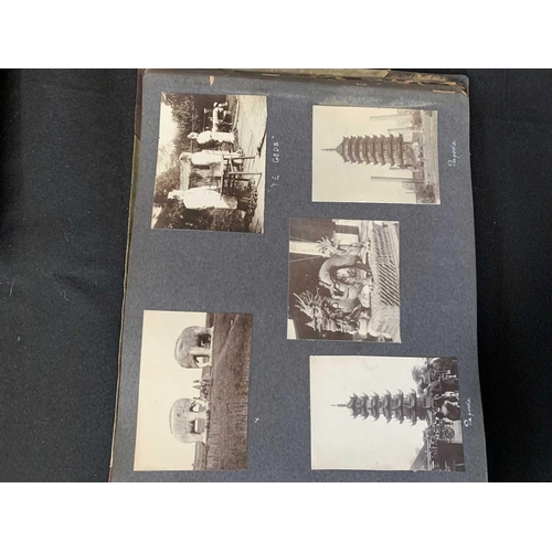 1091 - A Chinese photo album, early 20th century. Including views in Shanghai dated 1910 and 1911, Soochow,... 