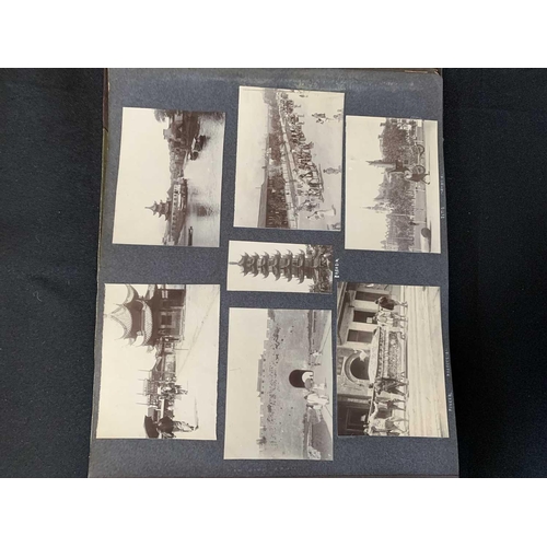 1091 - A Chinese photo album, early 20th century. Including views in Shanghai dated 1910 and 1911, Soochow,... 