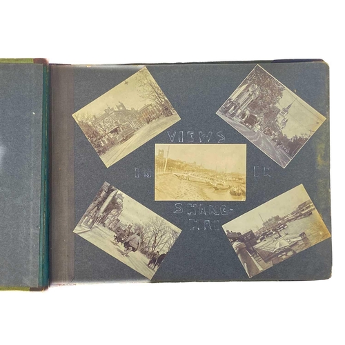 1091 - A Chinese photo album, early 20th century. Including views in Shanghai dated 1910 and 1911, Soochow,... 