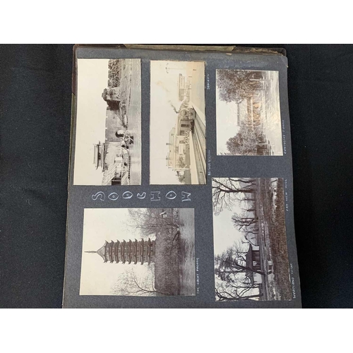 1091 - A Chinese photo album, early 20th century. Including views in Shanghai dated 1910 and 1911, Soochow,... 