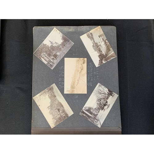 1091 - A Chinese photo album, early 20th century. Including views in Shanghai dated 1910 and 1911, Soochow,... 