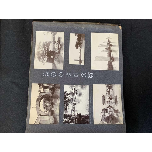 1091 - A Chinese photo album, early 20th century. Including views in Shanghai dated 1910 and 1911, Soochow,... 