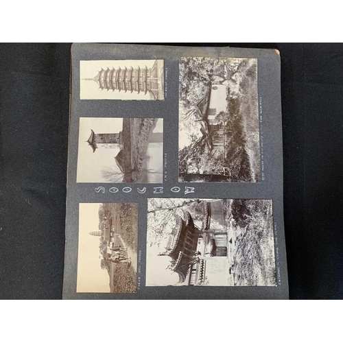 1091 - A Chinese photo album, early 20th century. Including views in Shanghai dated 1910 and 1911, Soochow,... 