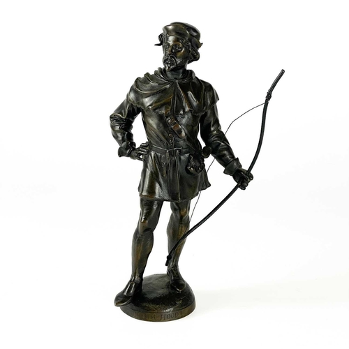 20 - A bronze Robin Hood figure. Height 20.5cm.