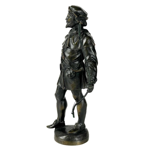 20 - A bronze Robin Hood figure. Height 20.5cm.