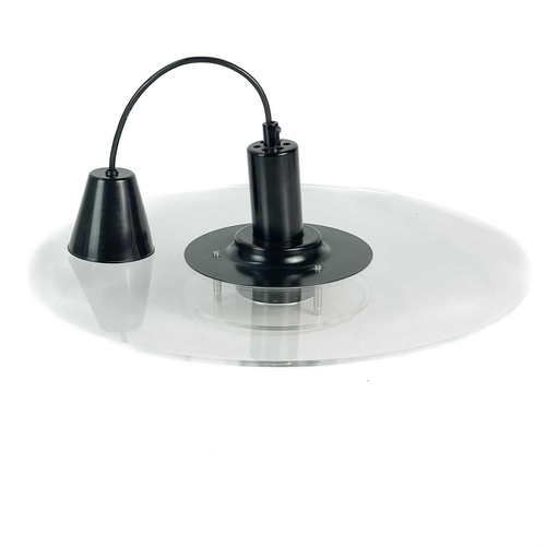 226 - An IKEA Cirkel pendant ceiling lamp. Diameter 47.5cm together with an IKEA matching table lamp, heig... 