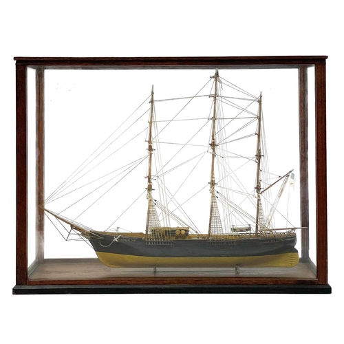 251 - A scratch built model of the clipper Flying Cloud. With detailed full rigging height 29.5cm length 3... 