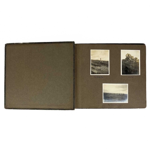 260 - Two albums of photographs, Dartmoor and South Devon. Circa 1920, each image mounted and titled in in... 