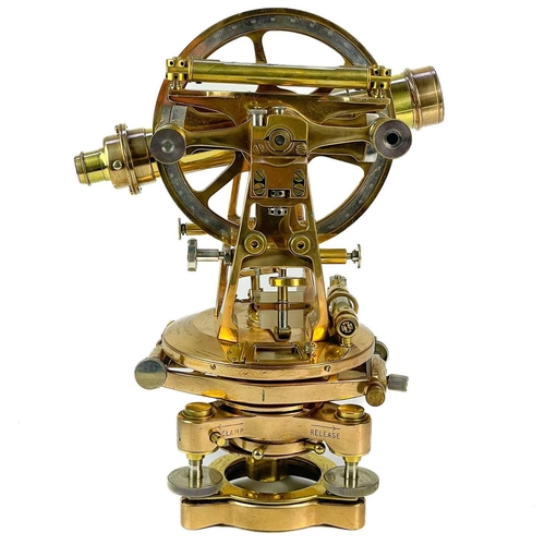 287 - A Transit Theodolite by Cooke, Troughton and Simms. Early 20th Century, Diameter of wheel 15cm, heig... 